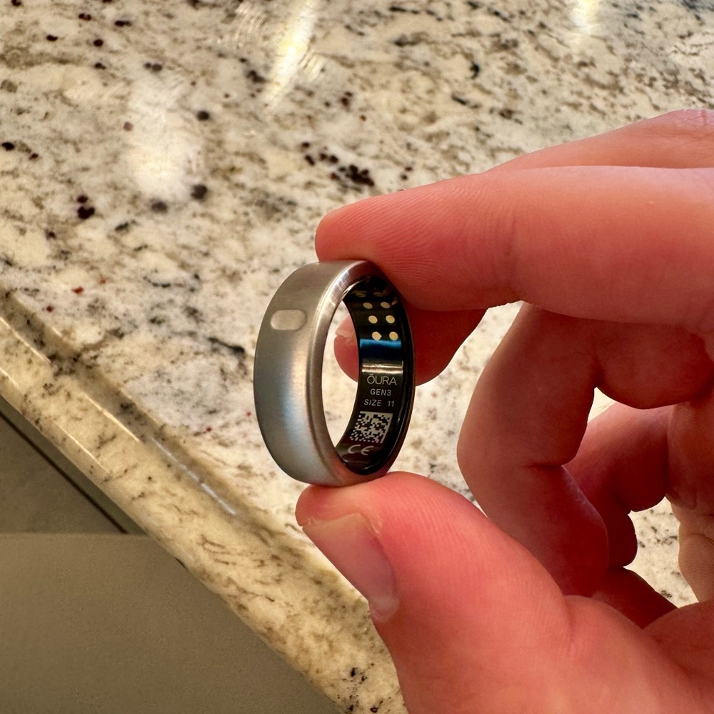 Oura Ring Gen3 Horizon Brushed Titanium Size 11